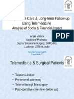 Post-Operative Care & Long-Term Follow-Up Using Telemedicine Analysis of Social & Financial Impact