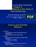 Research Methods in The Study of Psychopathology: Powerpoint Lecture Notes Presentation