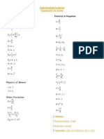 Equations To Know 14-15