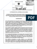 Decreto 797 Del 23 de Abril de 2014