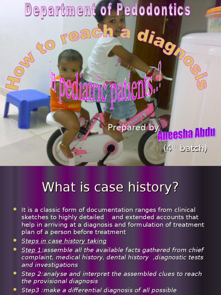 Case History Taking PDF Medical Diagnosis Dentistry