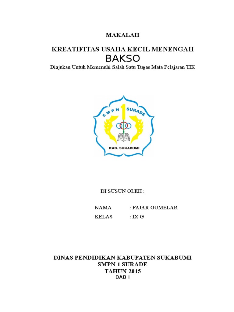 Makalah Ukm Bakso