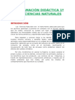 Programación Lomce 1º Ciencias Naturales