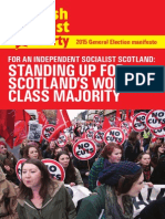 Scottish Socialist Party Launches 2015 Manifesto