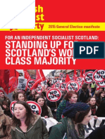 Scottish Socialist Party launches 2015 manifesto