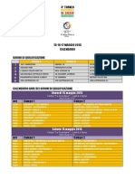 Calendario Coppa Italia Open U11 - 2015