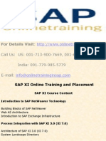 SAP XI Online Training and Placement - SAP XI DEMO - Online Training in SAP