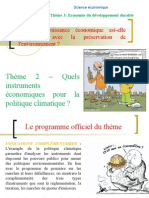 Thème 312 - Quels Instruments Économiques Pour La Préservation de L'environnement