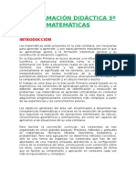 Programación Lomce 3º Matemáticas