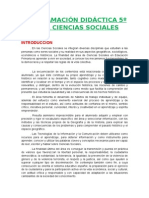 Programación Lomce 5º Ciencias Sociales