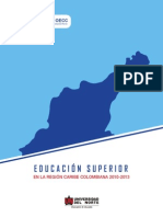 La Educación Superior en el Caribe colombiano 2010-2013