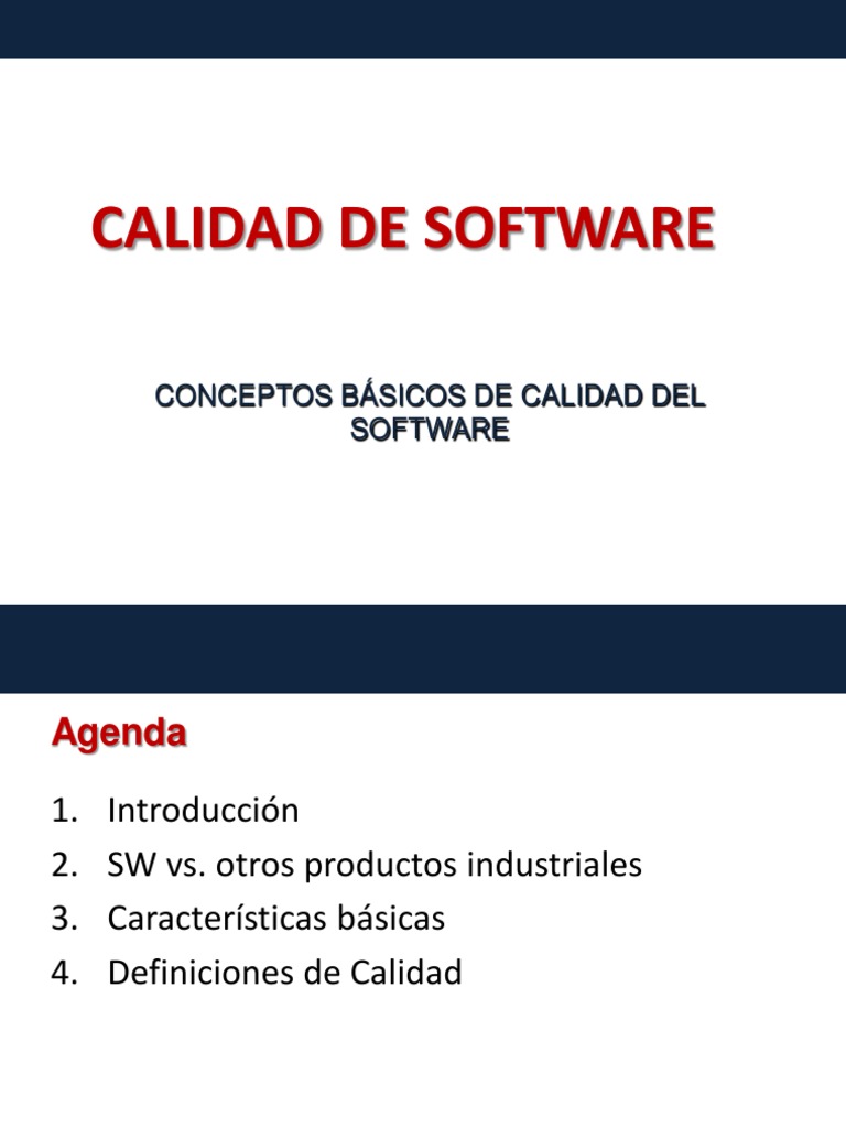 Fundamentos de La Calidad Del Software | PDF | Calidad (comercial ...