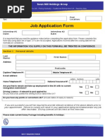 Job Application Form: Swan Mill Holdings Group