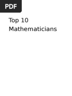 Top 10 Math