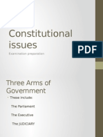 Constitutional Issues: Examination Preparation