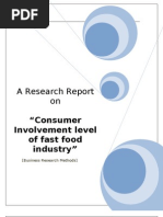 Download Consumer Involvement level of fast food industry in Lahore Pakistan by FaHEEM DILAWAR  SN26246123 doc pdf