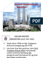 Reaksi Terhadap Pembentukan Malaysia PDF