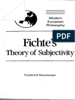 Fichte s Theory of Subjectivity