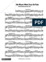 Harmonic and Melodic Minor Scales On Piano PDF