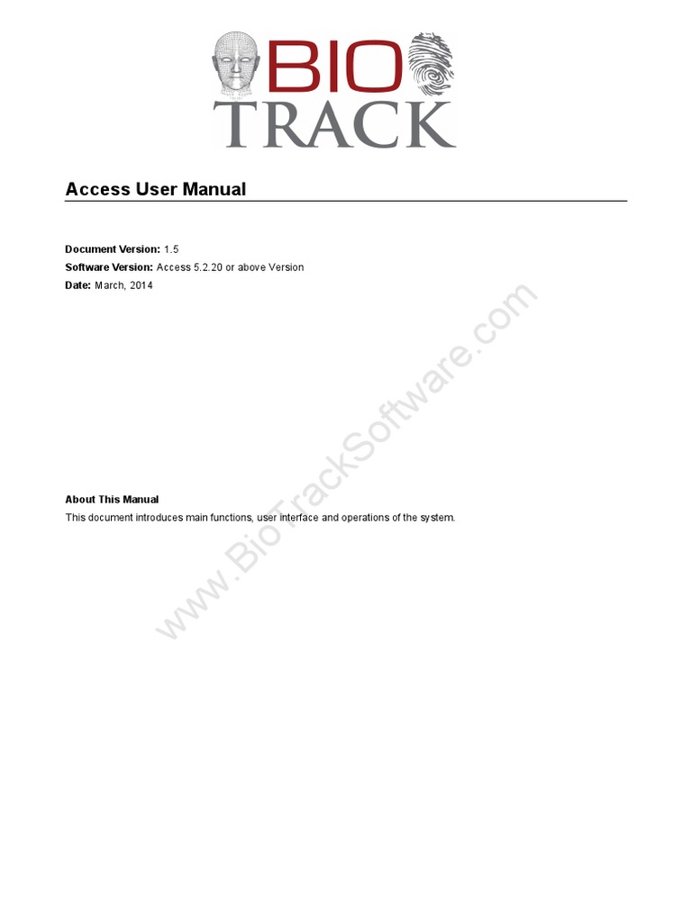 BT-VAC - ENGLISH - User Manual PDF | PDF | Access Control | Daylight ...