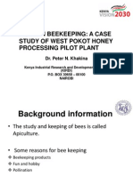 Modern Beekeeping A Case Study of West Pokot Honey Processing Pilot Plant