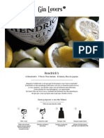 Hendrick's Gin com Fever-Tree e limão