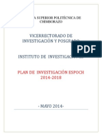 Plan de Investigacion Espoch 2014-2018 415b2