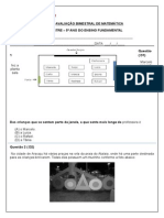Avaliação Bimestral de Matemática Tilosa 2015