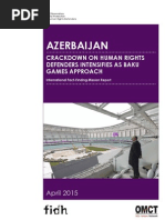Download Azerbaijan repression escalates in run-up to European Games by Press Fidh SN262478234 doc pdf