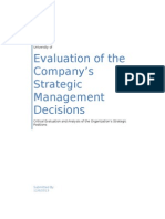 Strategic Management Decisions