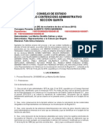 Yepes Sentencia Consejo Estado Nulidades Electorales