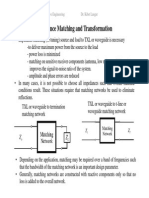 IMPEDANCE MATCHING and Transformation Sep-Dec 2012Lec