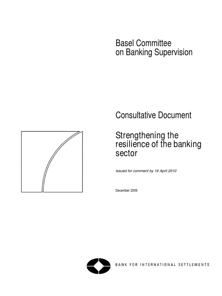 Strengthening The Resilience Of The Banking Sector Pdf