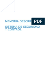 Memoria Descriptiva de Seguridad y Control