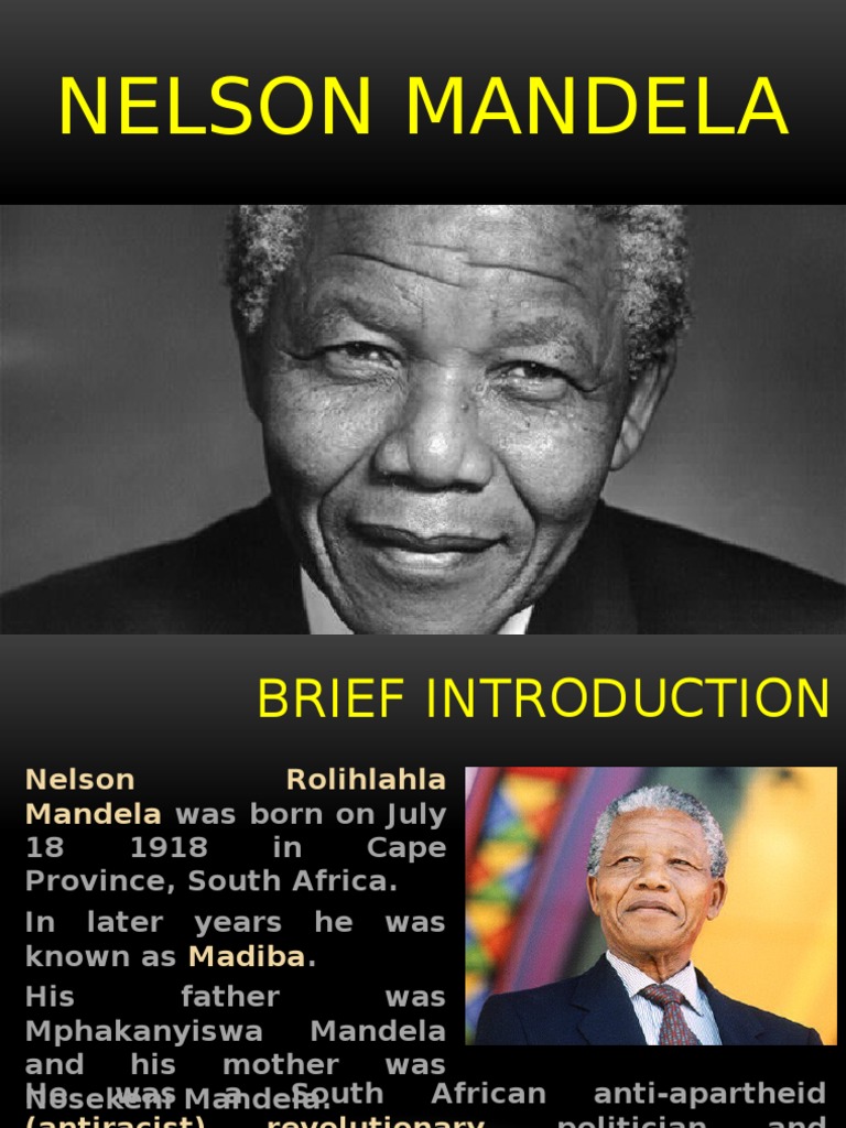 Nelson Mandela Pdf Nelson Mandela Politics Of South Africa