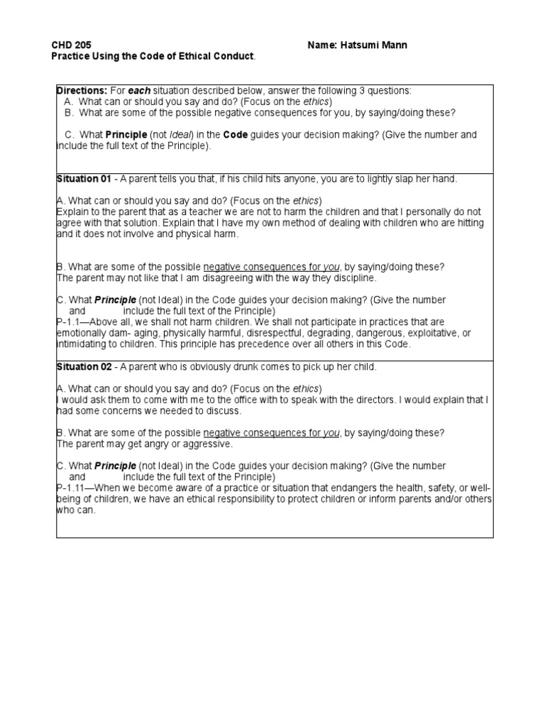 Code of ethics assignment image