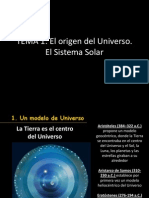 Tema 1 El Origen Del Universo El Sistema Solar