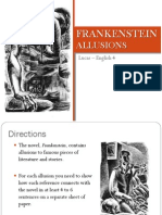 Frankenstein - Allusions