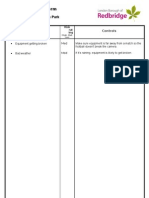 1 PAGE Risk Assessment Form