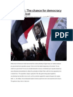 Game Over: The Chance For Democracy in Egypt Is Lost: Posted by Robert Springborg Wednesday, February 2, 2011 - 4:23 PM