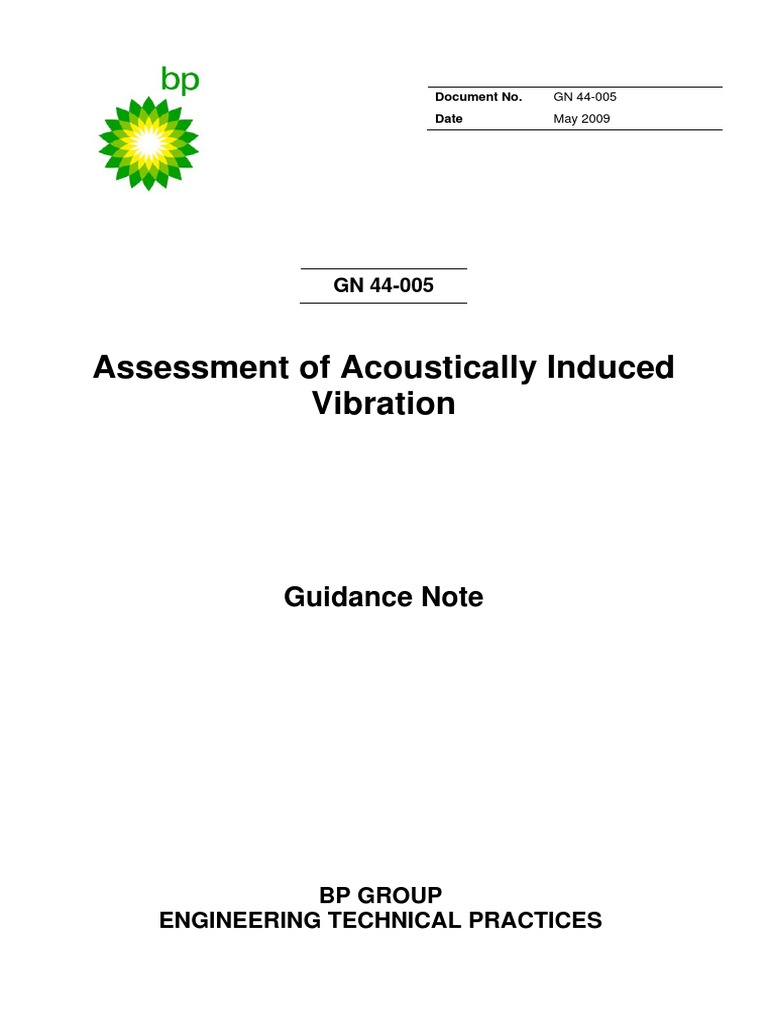 Acoustic Induced Vibration PDF Pipe (Fluid Conveyance) Decibel