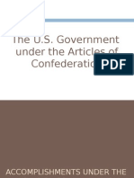 Accomplishments Under the Articles of Confederation