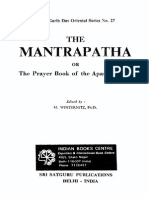 Mantrapatha or Prayer Book of The Apastambins, Winternitz M, 170p, RELIGION. THEOLOGY, English (1985)