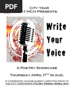 open mic flyer