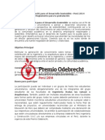 2014 Premio Odebrecht Bases