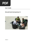 Microsoft Social Listening Users Guide