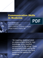 Communication Skills in Medicine