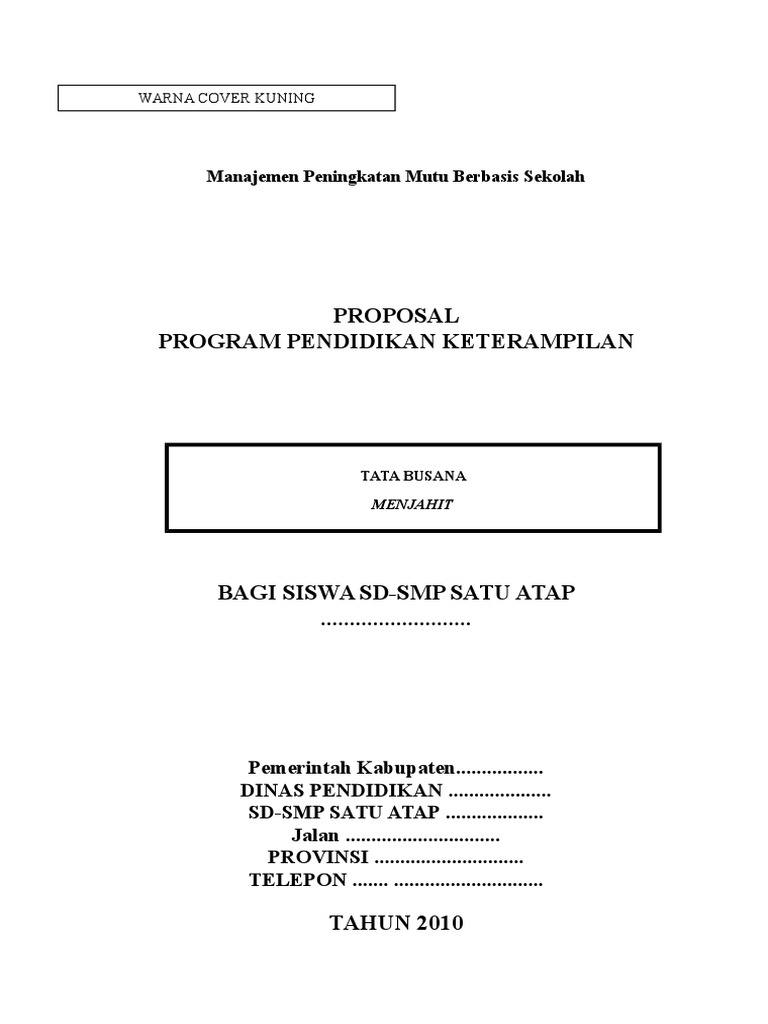 Proposal PPK SMP | PDF | Karier & Perkembangan | Sains & Matematika