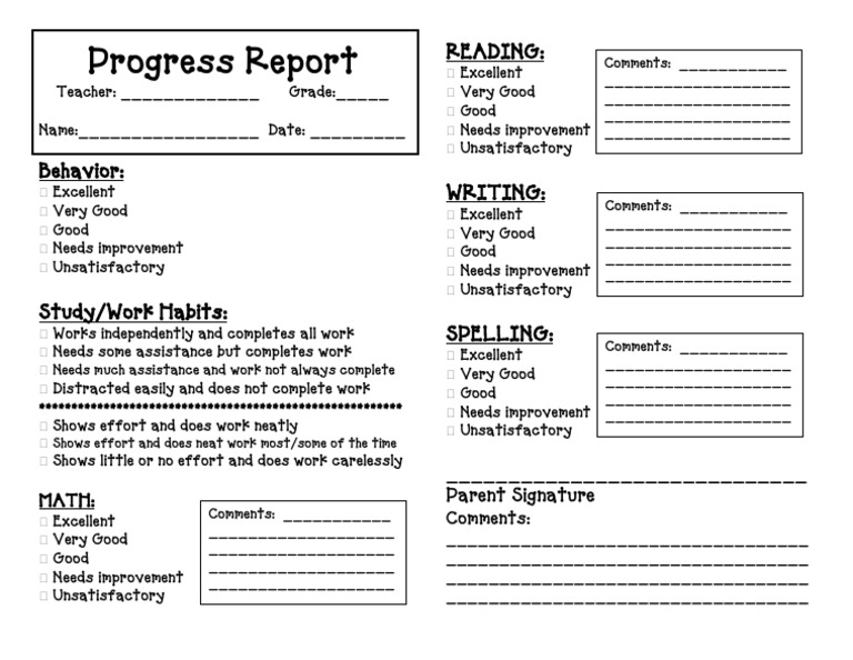 Progressreport | PDF