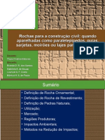 Rochas, Quando Aparelhadas Para Paralelepípedos ,Guias